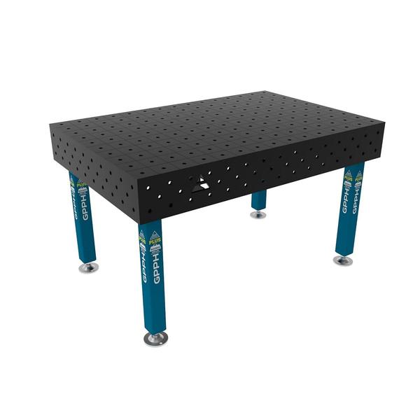 Stůl svařovací GPPH PLUS 1500 x 1000 mm, bez koleček, mřížka 100 x 100, s průměrem děr 16 mm