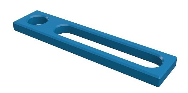 Zarážka univerzální PRO (225 x 50), pro stoly GPPH s průměrem děr 16 mm