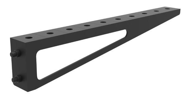 Díl prodlužovací stolu ECO (1000 x 100), pro stoly GPPH s průměrem děr 16 mm