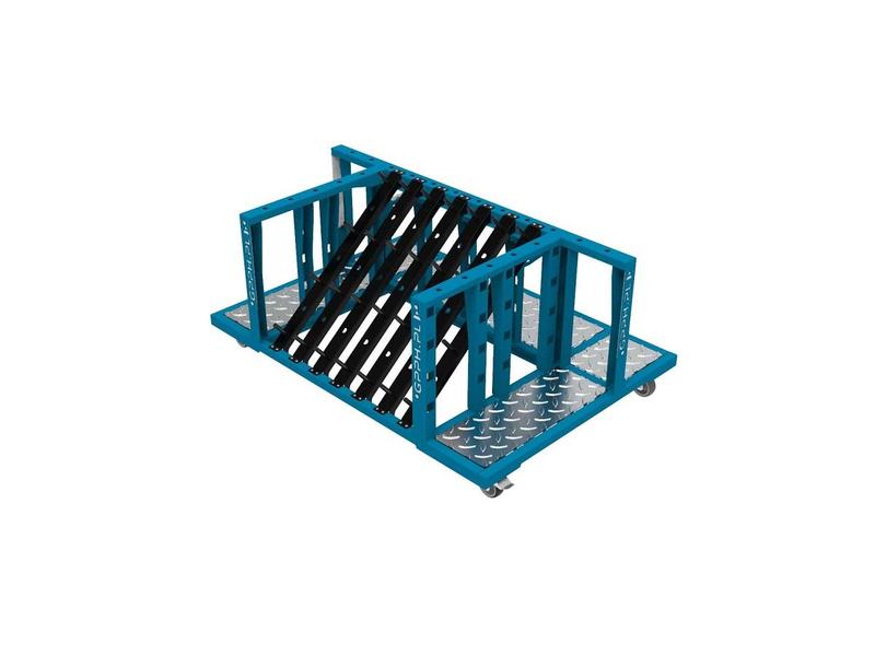 Vozík úložný GPPH na příslušenství - vel. M, pro příslušenství s průměrem děr 16 mm