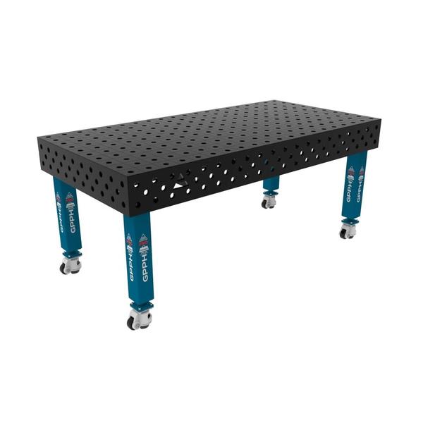 Stůl svařovací GPPH PRO 2000 x 1000 mm, s kolečky, s průměrem děr 28 mm