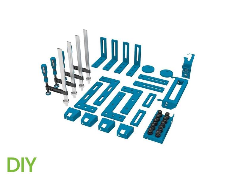 Sada příslušenství 35 ks pro stoly GPPH DIY s průměrem děr 16 mm