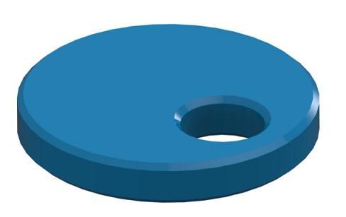 Zarážka excentrická PRO průměr 100 mm, pro stoly GPPH s průměrem děr 28 mm