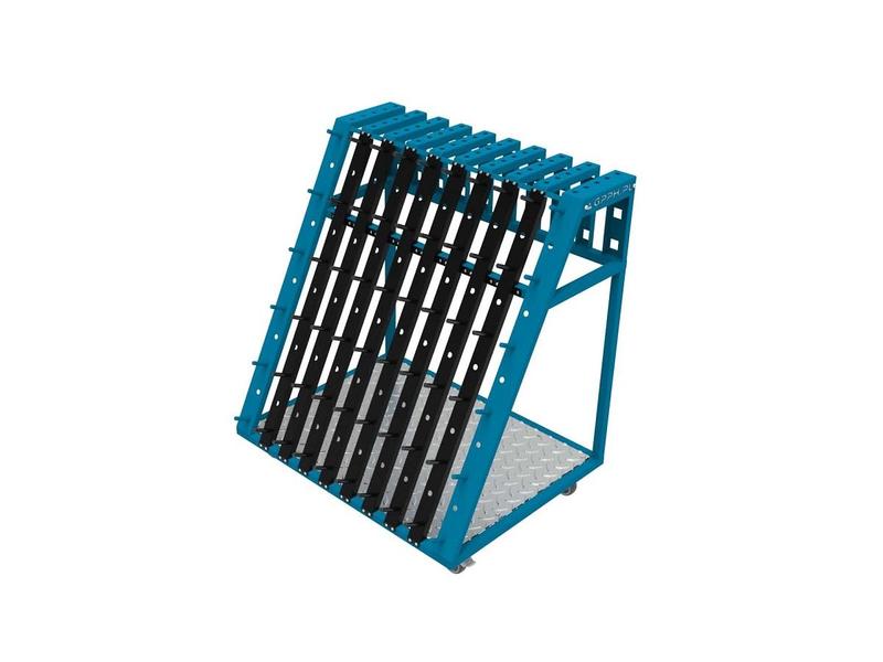 Vozík úložný GPPH na příslušenství - vel. L, pro příslušenství s průměrem děr 16 mm