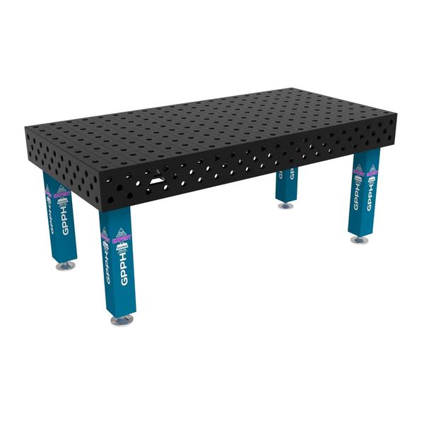 Stůl svařovací GPPH EXPERT 2000 x 1000 mm, bez koleček, mřížka 100 x 100, s průměrem děr 28 mm