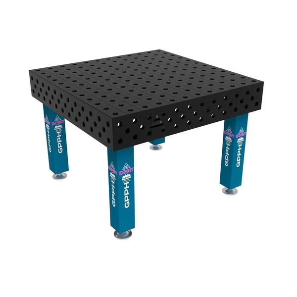 Stůl svařovací GPPH EXPERT 1200 x 1200 mm, bez koleček, s průměrem děr 28 mm