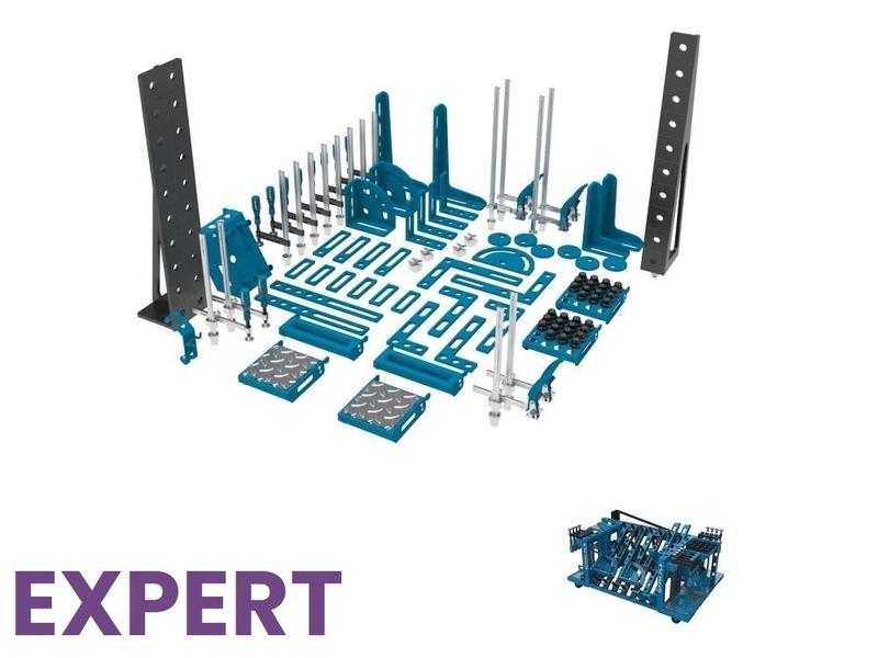 Sada příslušenství 96 ks s vozíkem M pro stoly GPPH EXPERT s průměrem děr 28 mm