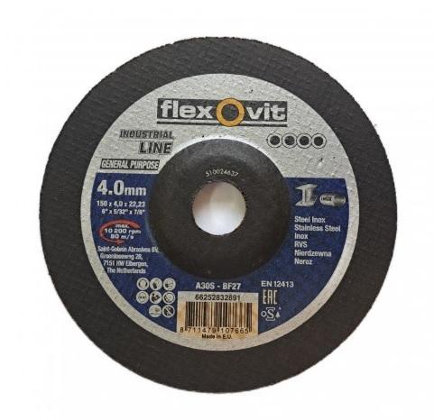 Kotouč brusný FLEXOVIT 150x4,0 X22 S METAL GP